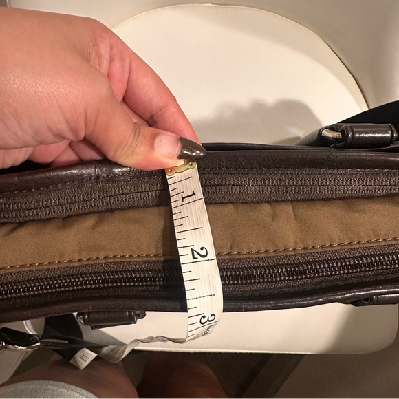 Coach Dark Brown Expandable Leather Briefcase - Picture 16 of 16